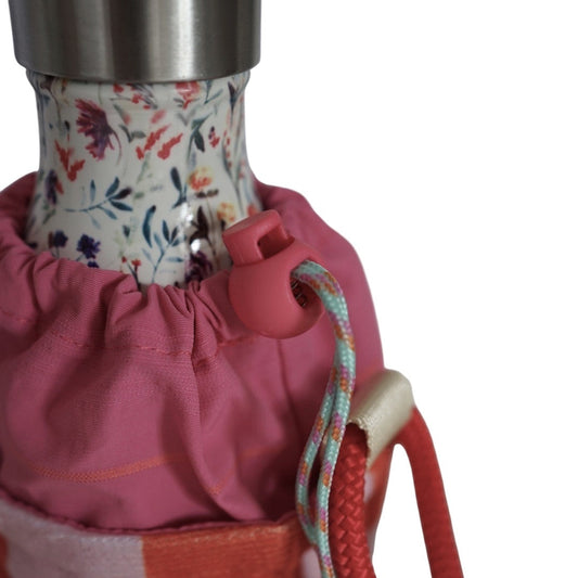 Pochette gourde - rose/orange