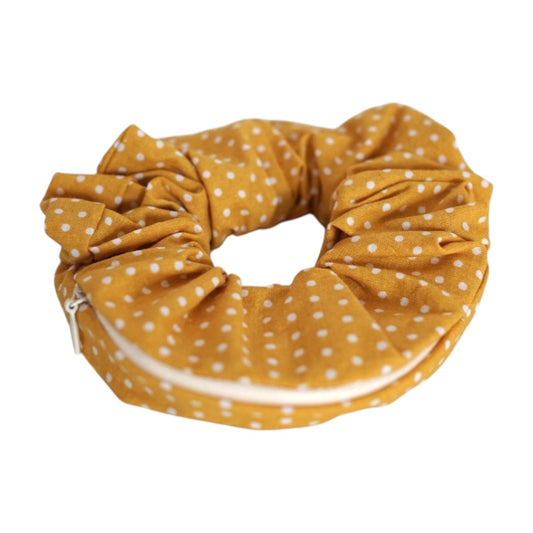 Chouchou pochette • Pois jaune