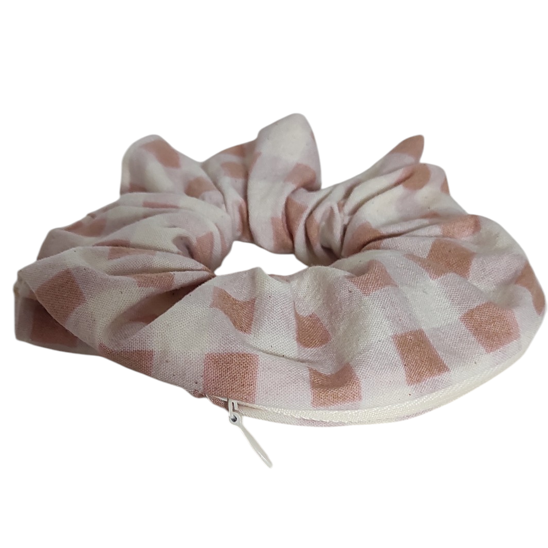 Chouchou pochette • Carreaux larges