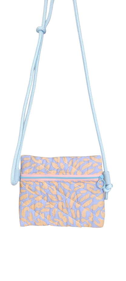 Sac Mini Léopard Mauve Bleuté