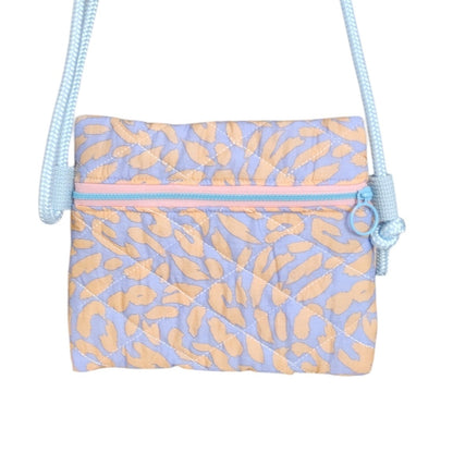 Sac Mini Léopard Mauve Bleuté
