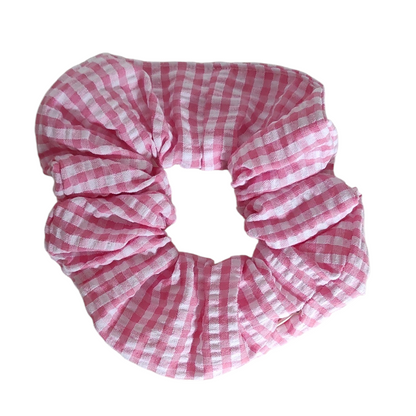 Chouchou pochette • Vichy rose