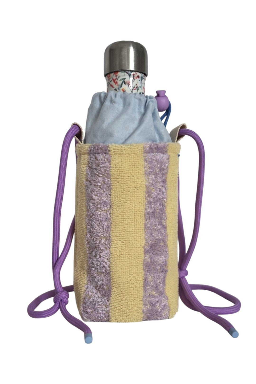 Pochette gourde - jaune-lilas