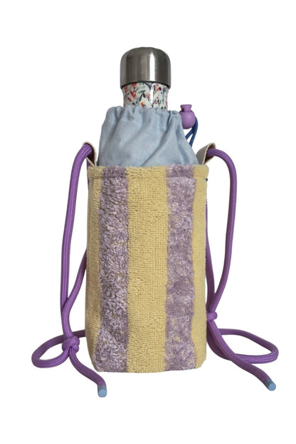 Pochette gourde - jaune-lilas