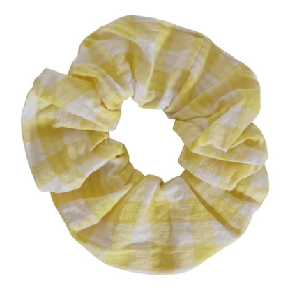 Chouchou pochette • Carreaux jaunes