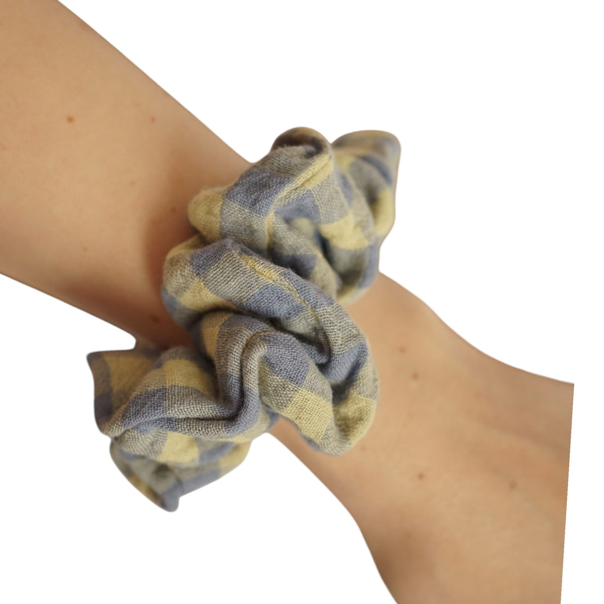 Chouchou • Carreaux jaunes/bleus