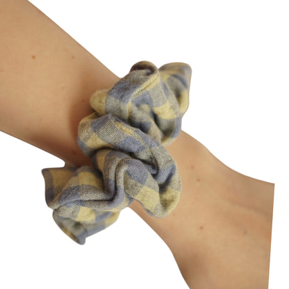 Chouchou • Carreaux jaunes/bleus