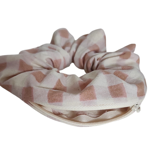 Chouchou pochette • Carreaux larges