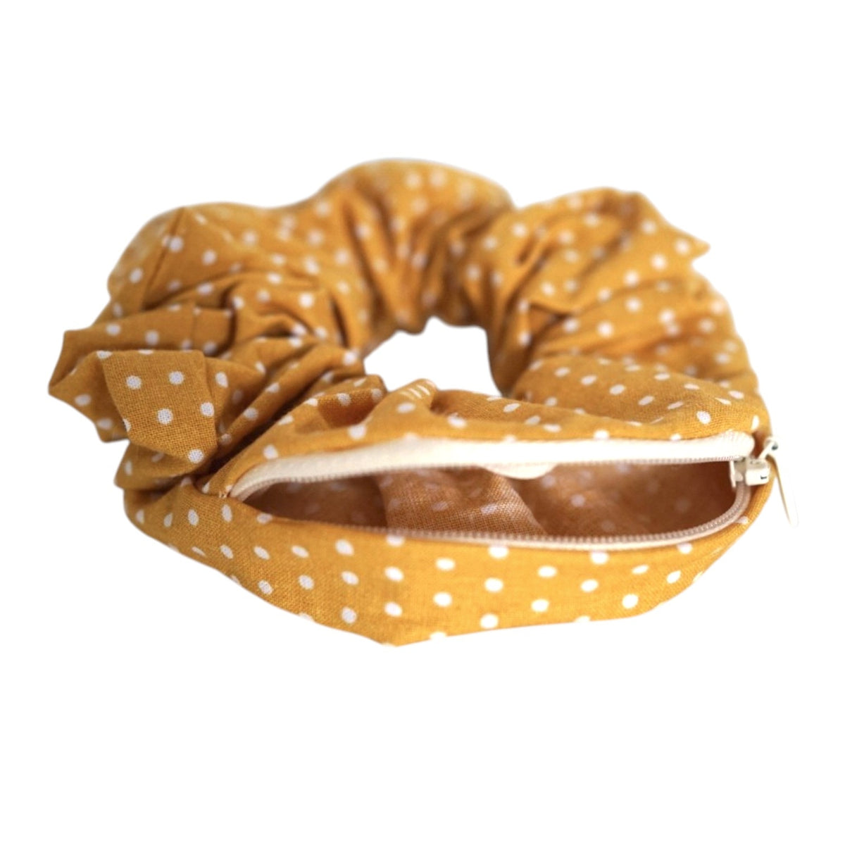 Chouchou pochette • Pois jaune