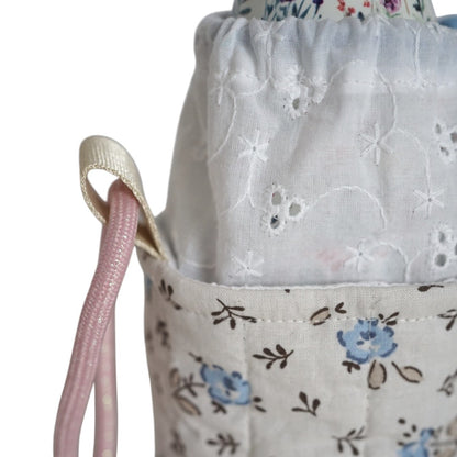 Pochette gourde - petites fleurs